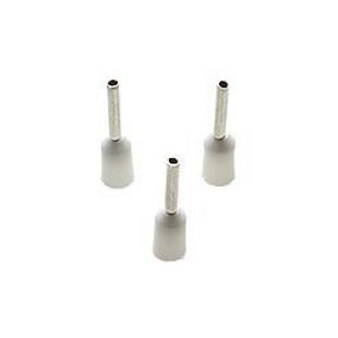 0.5mm Insulated Cord End Ferrule White (French) Pack Of 100